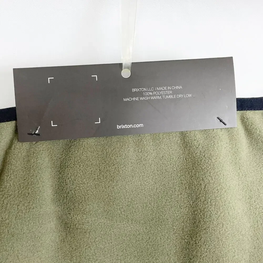 Brixton Artic Fleece Gaiter Unisex OS Olive Green Outerwear Scarf NWT $24